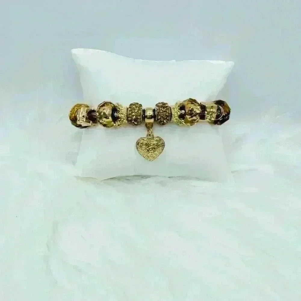 Goldie Heart Charm Bracelet